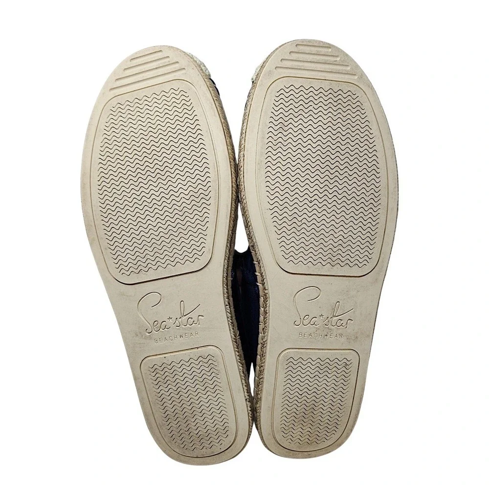 Sea Star Beachwear Espadrille 9 Men Mariner Navy Water Slip On Boat Shoe Beach